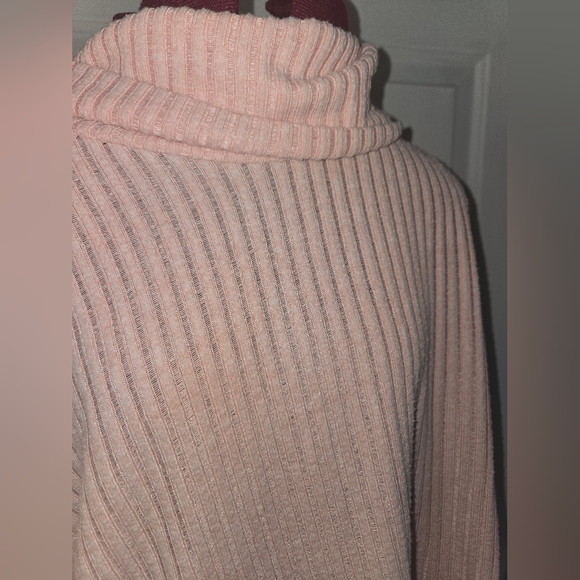 Maeve By Anthropologie Cowl Neck Baby Pink Soft Cozy Sweater - Picture 2 of 11